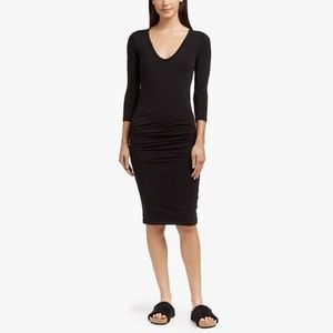 Black James Perse Cotton Dress